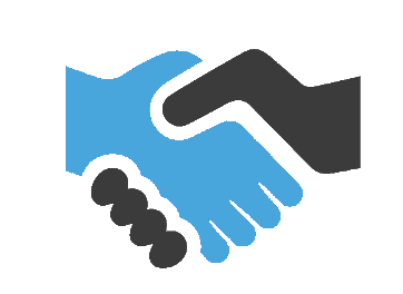 Icon showing two hands shaking